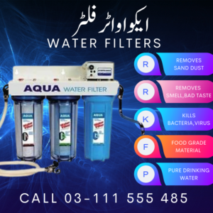 Aqua Triple Stages Water Filter with UV Sterilizer – Safe Drinking Water for Homes in Pakistan