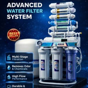 Aqua 9 Stages Reverse Osmosis Water Filtration System in Pakistan – Complete Home Water Purifier with Alkaline & Mineral Filters