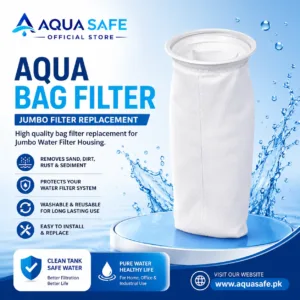 Aqua Safe Jumbo Bag Filter Replacement washable and reusable sediment filter for jumbo water filter housing.