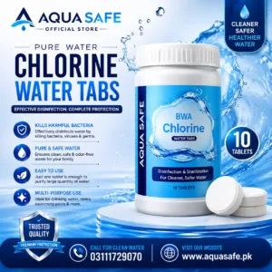 Chlorine Tablets 10 PCS Jar for drinking water purification and water tank disinfection