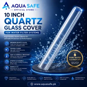 10 Inch Quartz Glass Cover for water filter made from high-purity quartz glass for UV lamp protection.