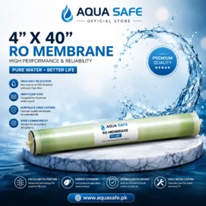 Aqua Safe 4x40 RO membrane for commercial water filtration and reverse osmosis systems.