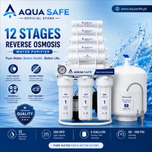 Aqua Safe 12 Stage RO System 200 GPD water purifier in Pakistan