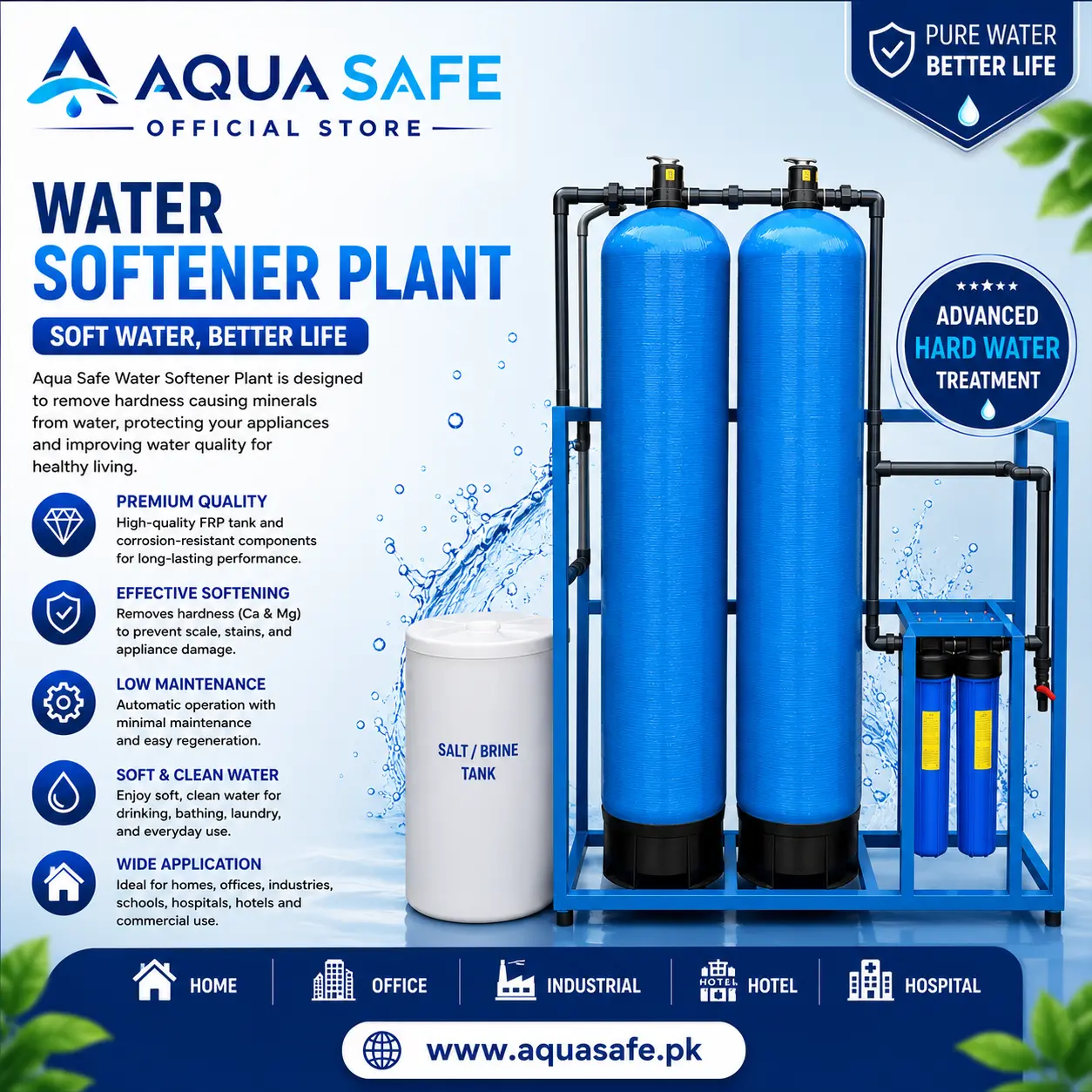 water softener plant